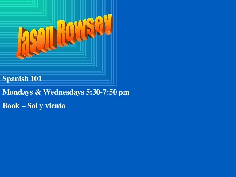 All About Me Example