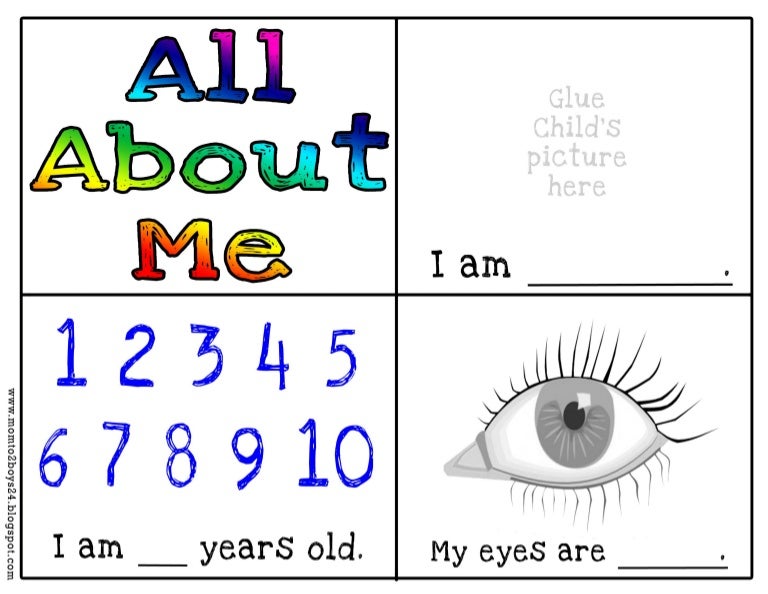 Free Printable All About Me Mini - Allaboutmemini Book 1 140911104306 Phpapp01 Thumbnail 4 