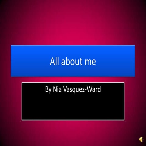 All About Me Nia