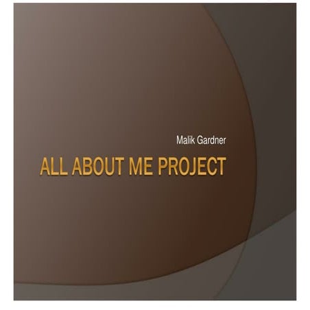 ALL ABOUT ME PROJECT | PPT