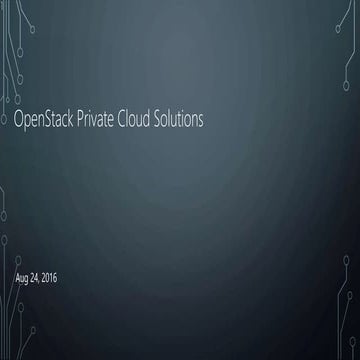 All about open stack