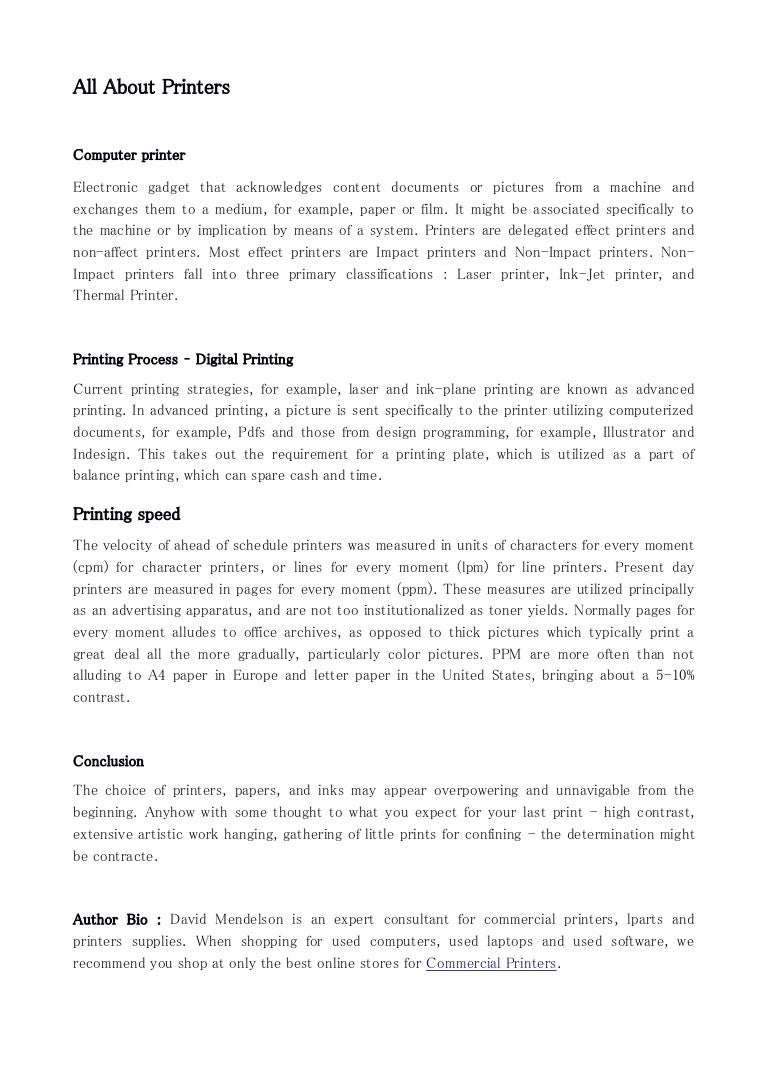 impact printer example Printers.