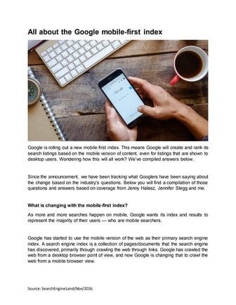 All about the google mobile