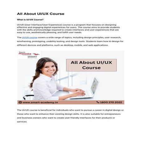 All About UI/UX Course | PDF