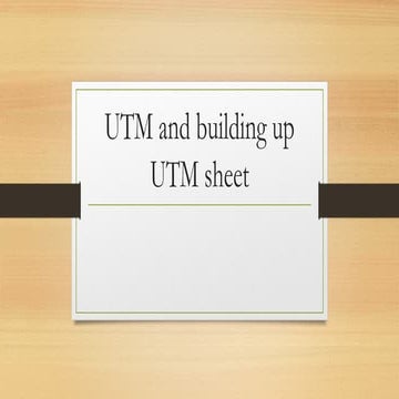 All about UTMs and UTM Sheets UTM Builders