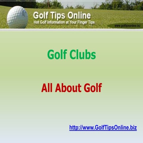 Introduction to Golf PowerPoint Presentation | PPTX