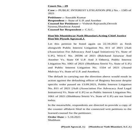 Allahabad hc wpil(a) 1585 2021