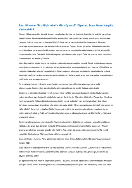 Allah I Neden Goremiyoruz Pdf Allah I Neden Goremiyoruz Pdf