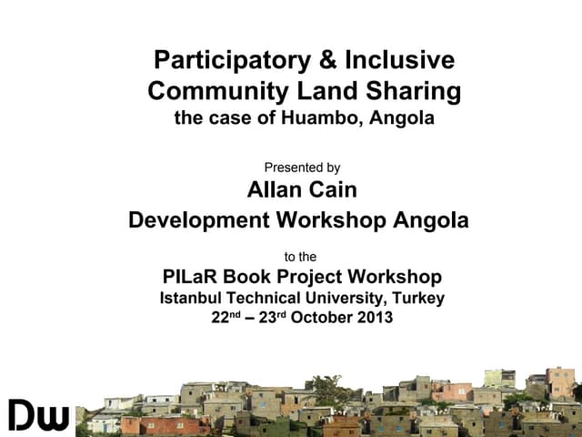 Community Land Sharing in Huambo, A...