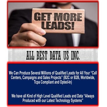 💥SPECIFIC QUALIFIED LEADS BASED ON YOUR FILTERING AND VERTICAL REQUIREMENTS💥