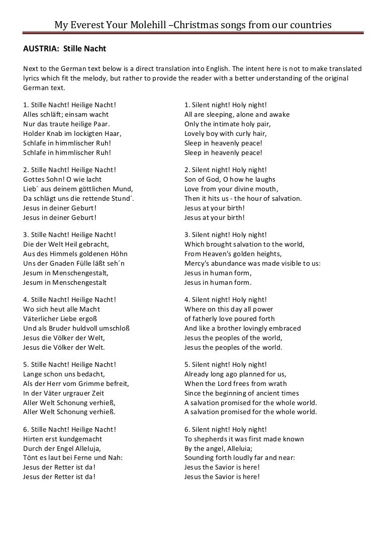 Our Christmas songs