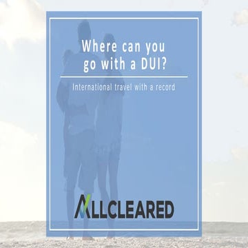 Can You Travel With Delta 8 Where can you travel with a DUI? | PPT