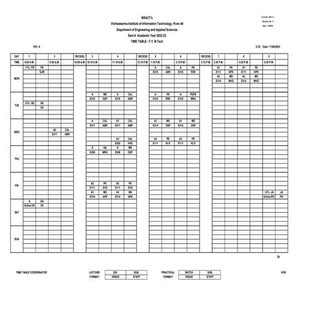 Time table | PDF