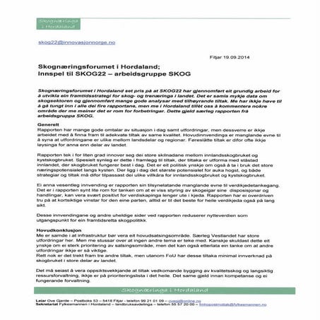 Alle  skognæringsforum hordarland