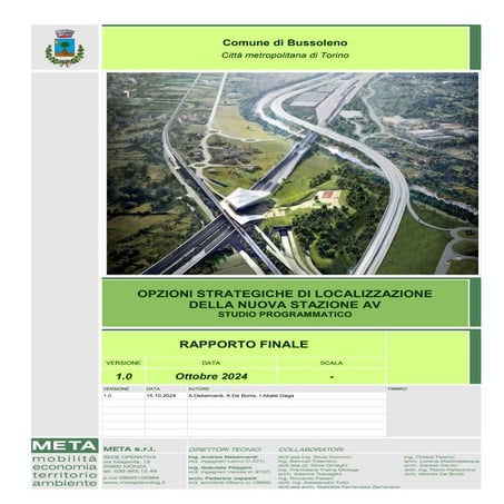 Studio sulla realizzazione di una stazione alta velocità a Bussoleno