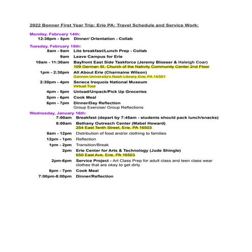 Allegheny  First Year Trip Schedule 2022.pdf