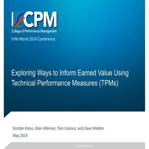 Exploring ways to inform earned value using tp ms (v7)