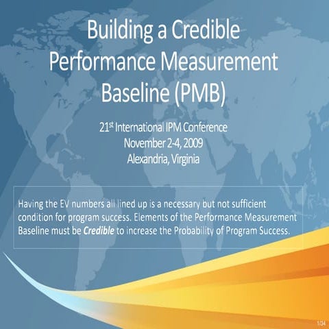 How to build a credible performance measurement baseline (v5)