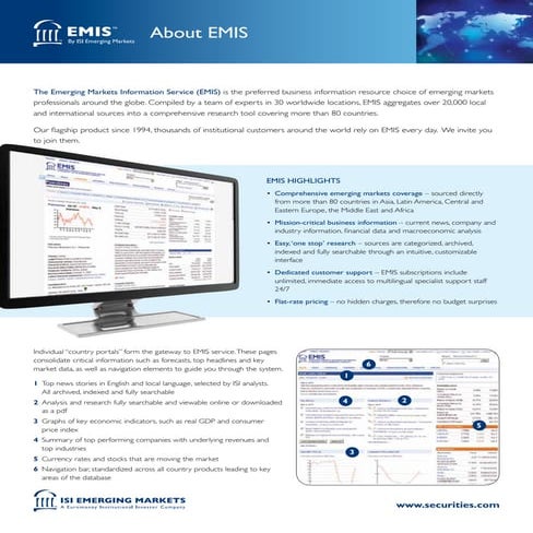 Emerging Markets Information Service (EMIS)