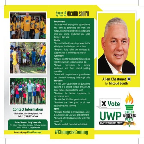 Allen Chastanet for Micoud South