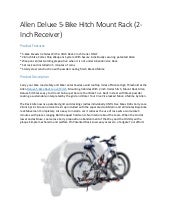 allen 5 bike rack