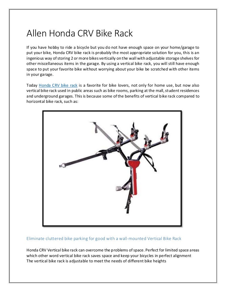 bicycle rack for honda crv