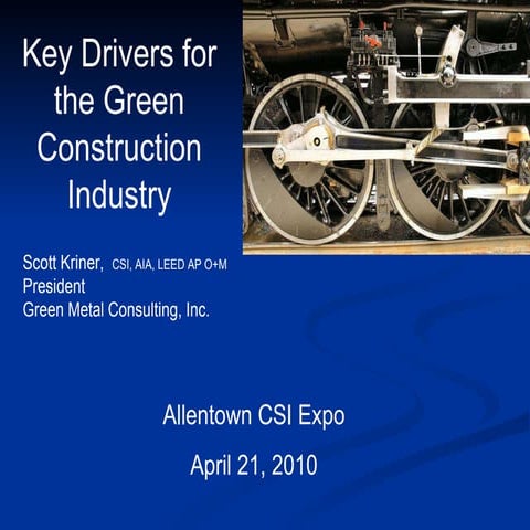 Key Drivers in Green Construction Market