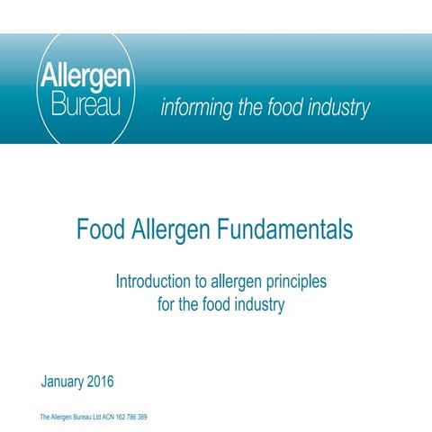 Allergen Training  
