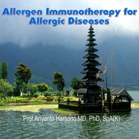 Allergen immunotherapy for allergic diseases