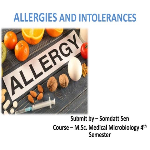 Allergies and intolerances | PPTX