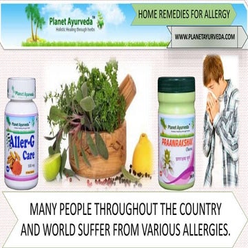 Allergy - Herbal Remedies For Allergy Relief