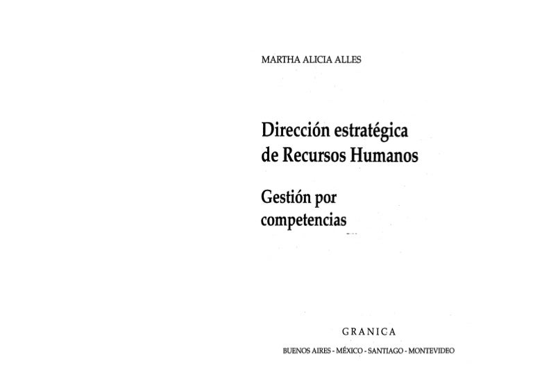 gestion de recursos humanos por competencias pdf