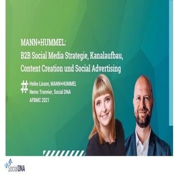 MANN+HUMMEL: B2B Social Media Strategie, Kanalaufbau, Content Creation und So...