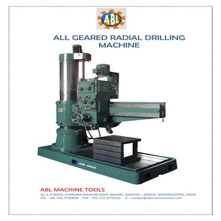 All Geared Radial Drilling Machine