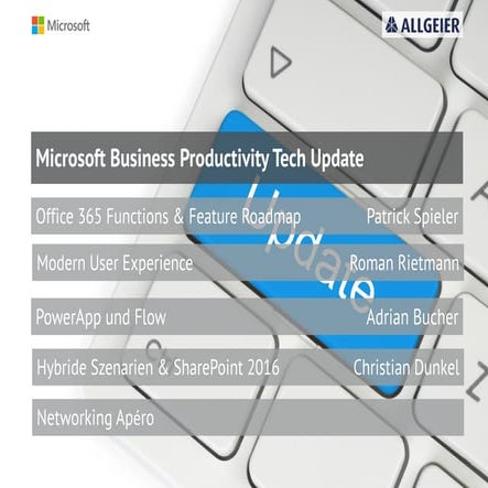 Allgeier (Schweiz) AG - Microsoft Business Productivity Tech Update