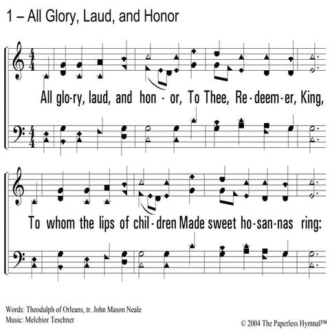 All glory laud and honor
