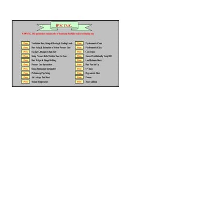 Hvac formulas | PDF