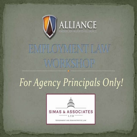 Employment Law Workshop