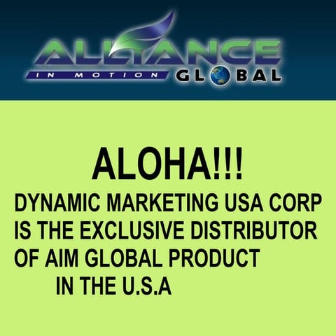 Alliance in motion global (presentations)