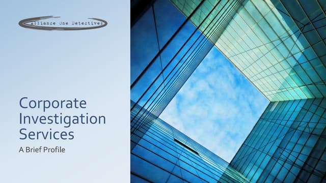 Alliance One Detectives And Private Investigators