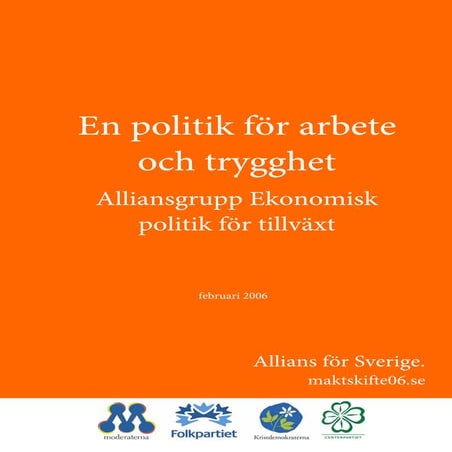 Alliansen arbete 2006