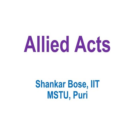 Allied acts.bose