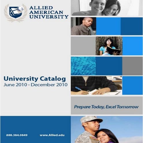 Allied American Univesity Catalog 2010 | PDF