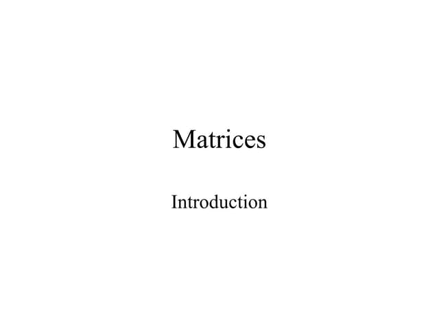 ALLIED MATHEMATICS -I UNIT III MATRICES.ppt