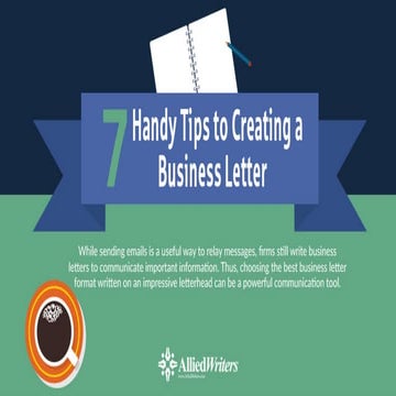 Seven Handy Tips to Creating a Business Letter | PPT