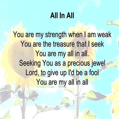 All in all