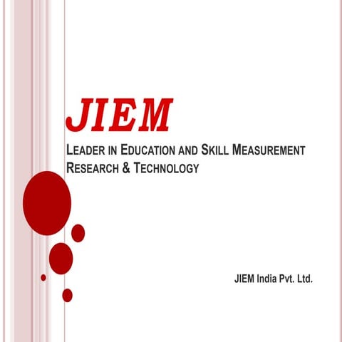 Jiem India presentations