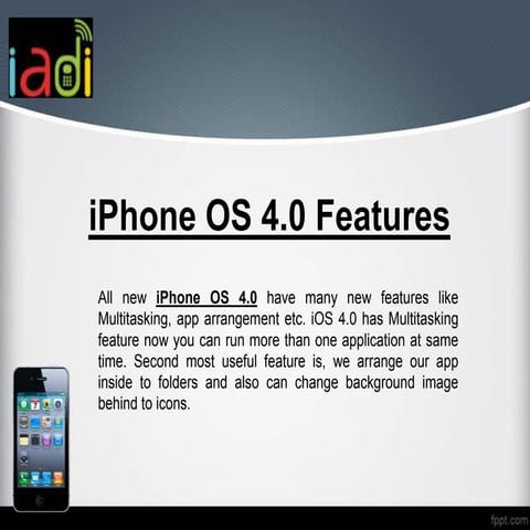 iPhone OS 4.0 Features