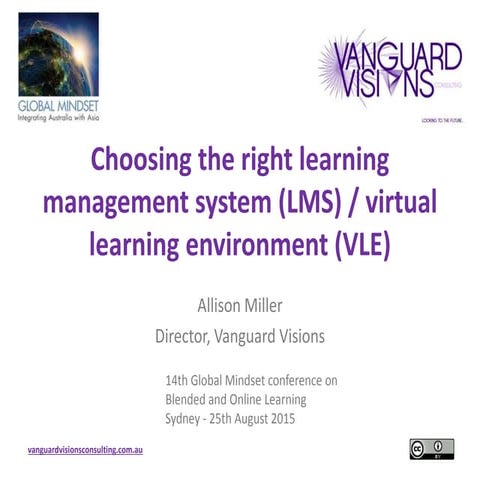 Choosing the right learning management system (LMS) / virtual learning enviro...