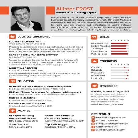 Allister Frost Speaker Biography
